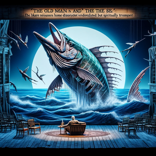 노인과 뼈만 남은 청새치