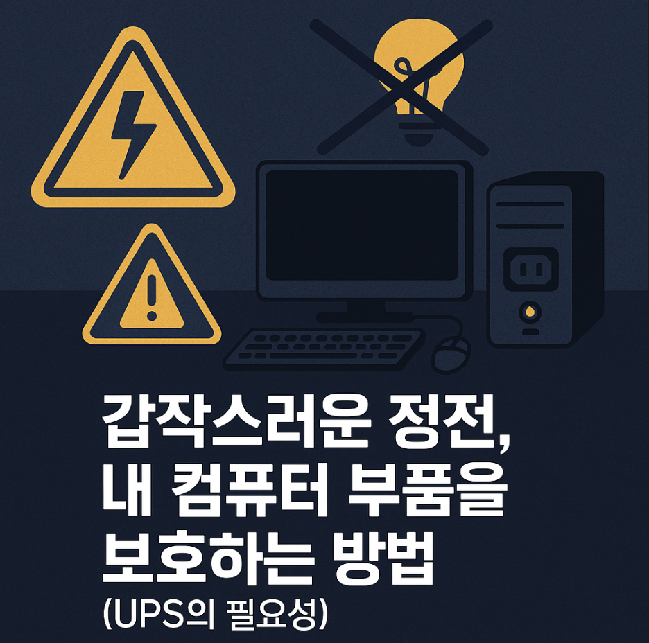 갑작스러운 정전, 내 컴퓨터 부품을 보호하는 방법 (UPS의 필요성)