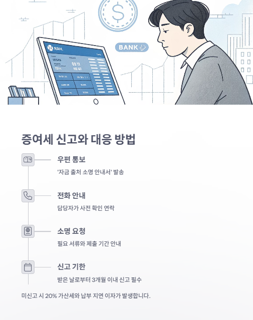 중여세 신고와 대응 방법