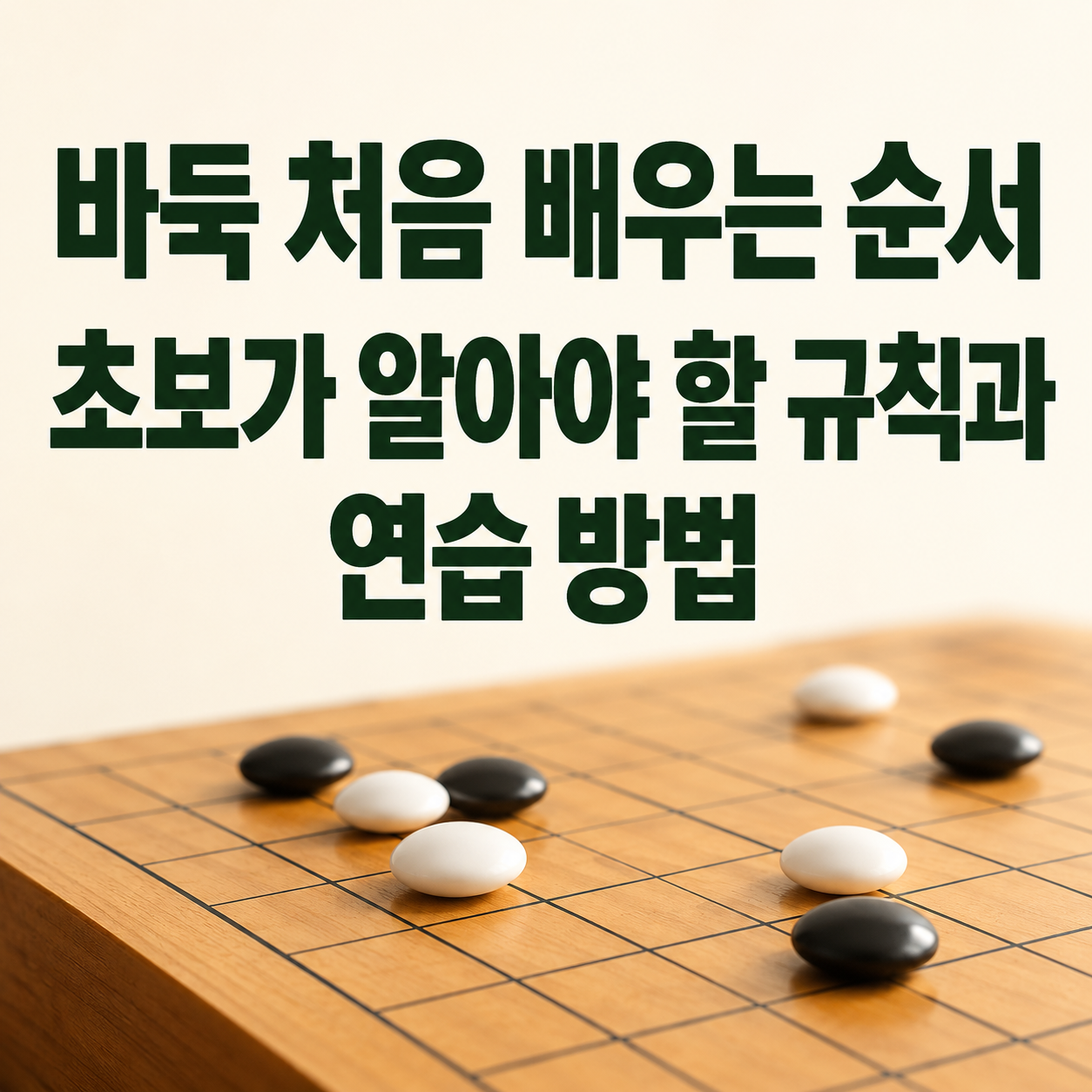 바둑 처음 배우는 순서|초보가 알아야 할 규칙과 연습 방법
