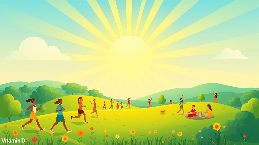 햇빛을 통한 비타민D 보충법