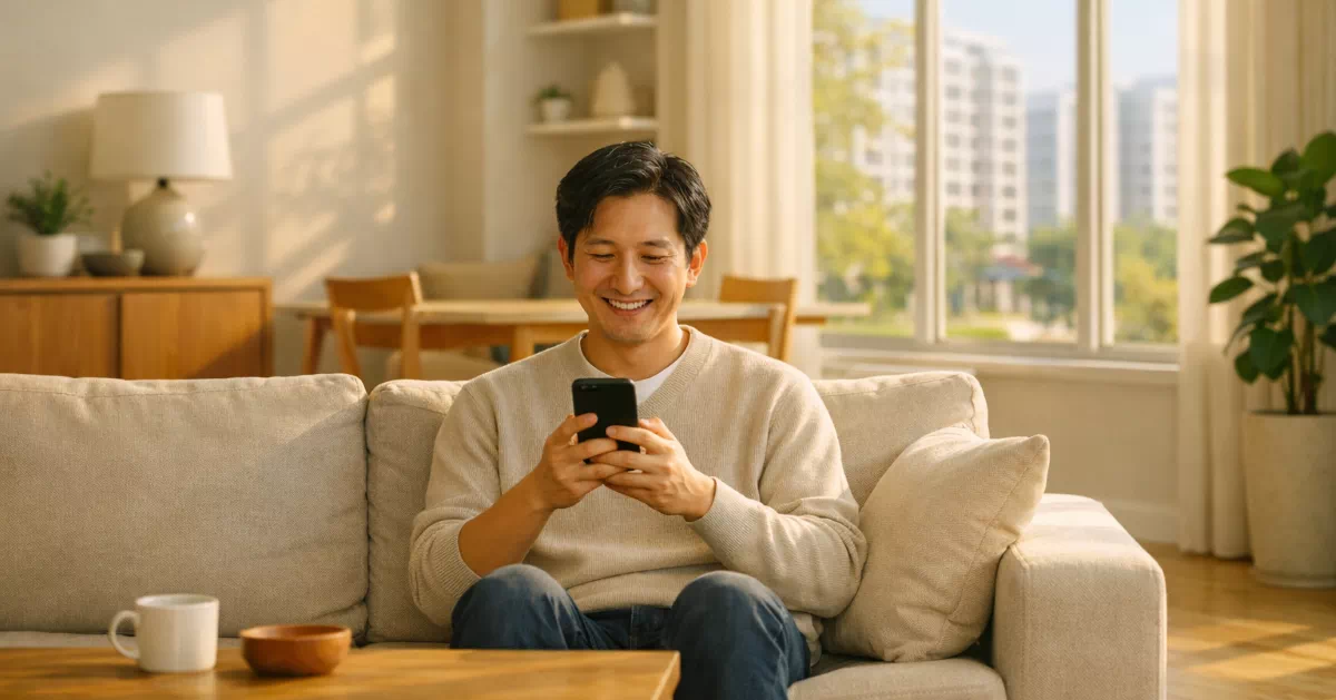 2026 종합소득세 환급금 조회를 마치고 기뻐하는 모습