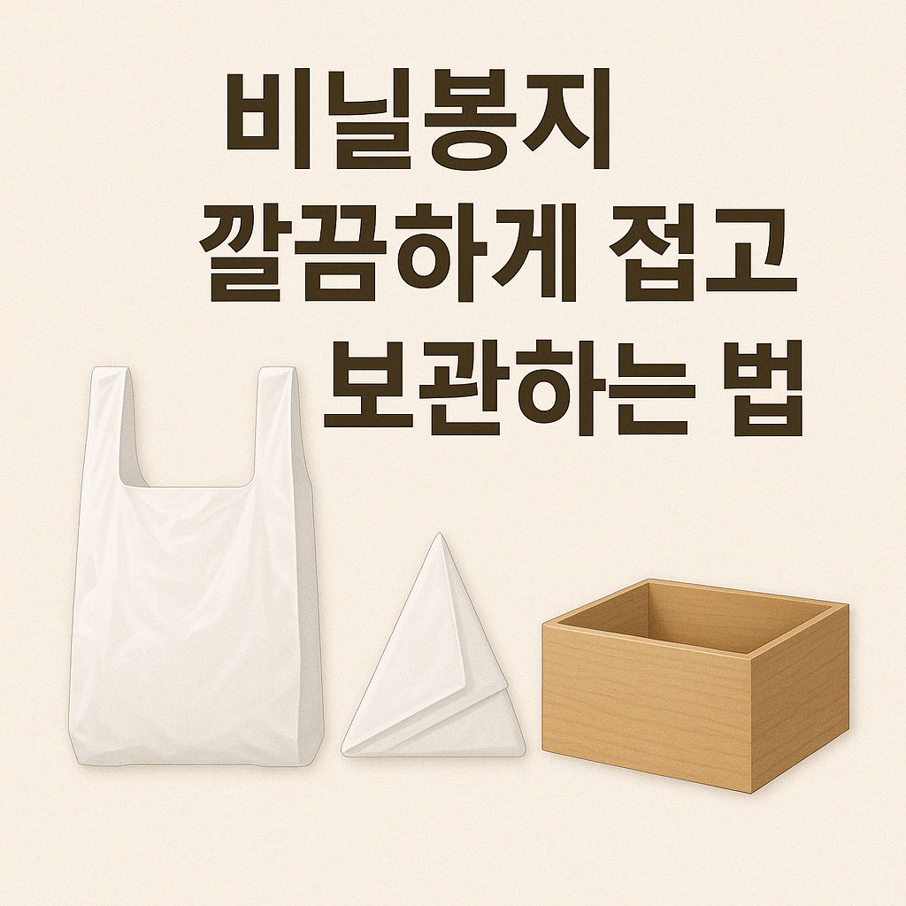 비닐봉지 깔끔하게 접고 보관하는 법