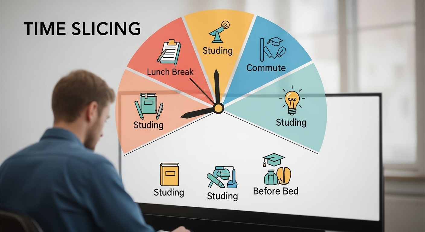 출퇴근, 점심시간 등 자투리 시간을 활용한 뽀모도로 공부 계획 시각화 이미지