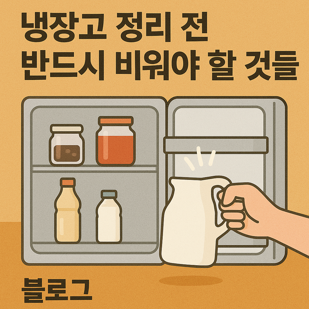 냉장고 정리 전 반드시 비워야 할 것들