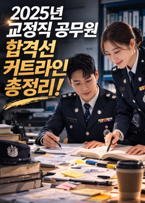 2025년 교정직 공무원 합격선 커트라인! 총정리!