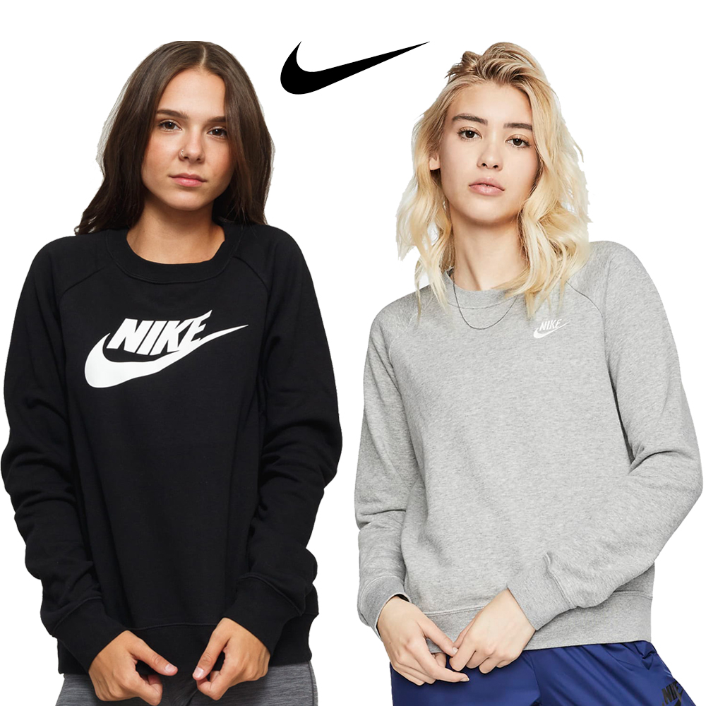 나이키 여성 티셔츠 맨투맨 스웻셔츠 블랙 그레이