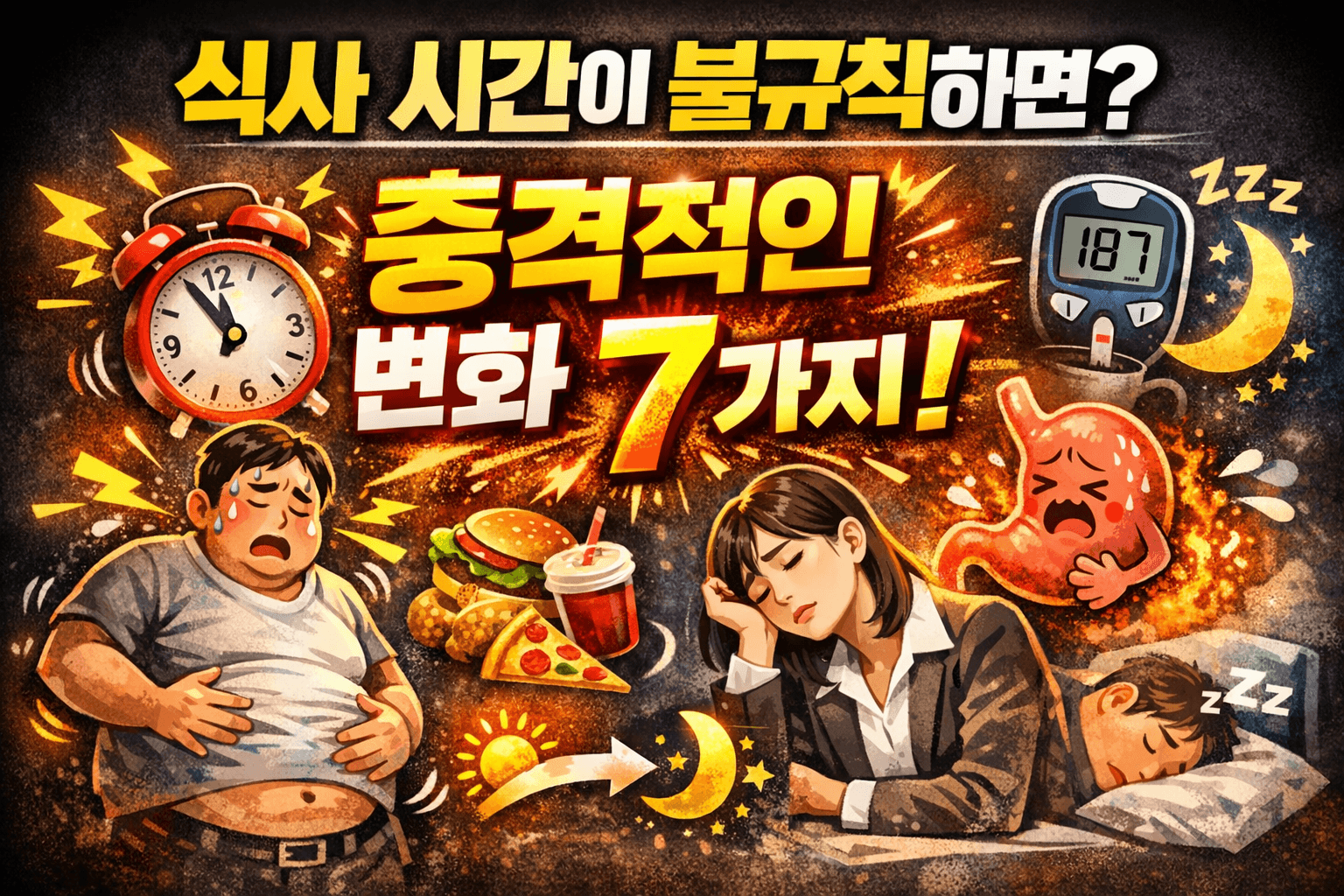 식사 시간이 불규칙하면 몸에 생기는 충격적인 변화 7가지