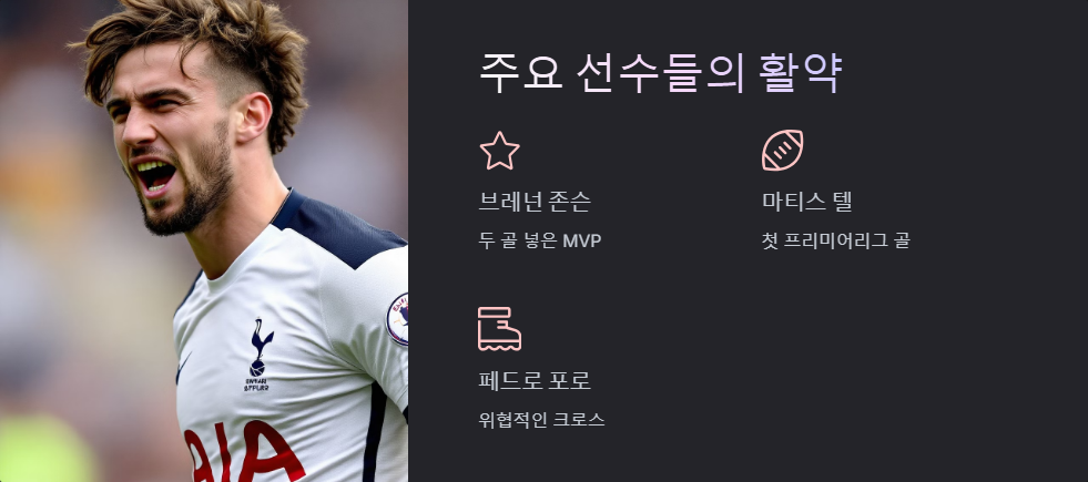 토트넘 대 사우샘프턴 경기 결과와 하이라이트