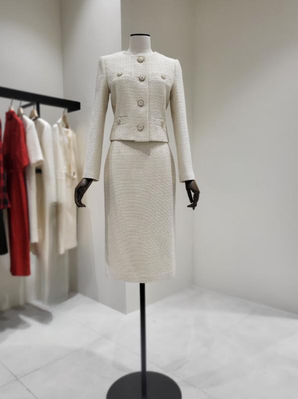 모조에스핀 트위드 크롭 자켓 스커트 셋트 s223msf108 s223msd108