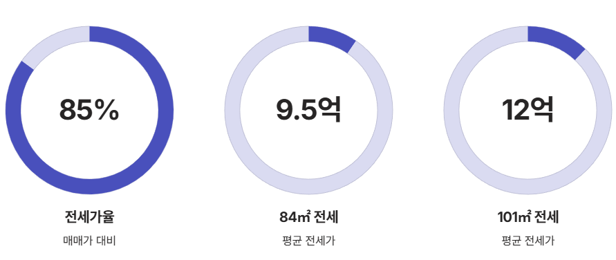 면적별 전세/월세 시세 분석