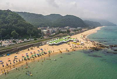 정동진 해수욕장 사진