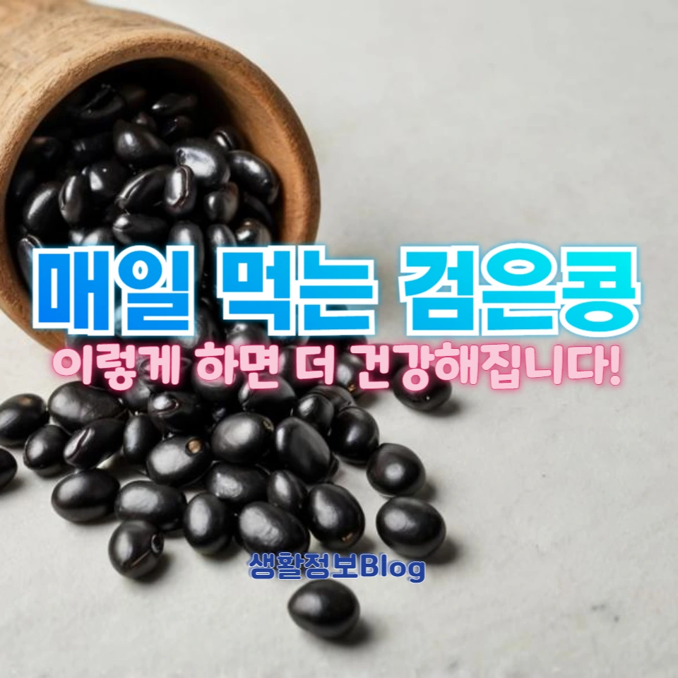 검은콩 건강하게 먹는 법
