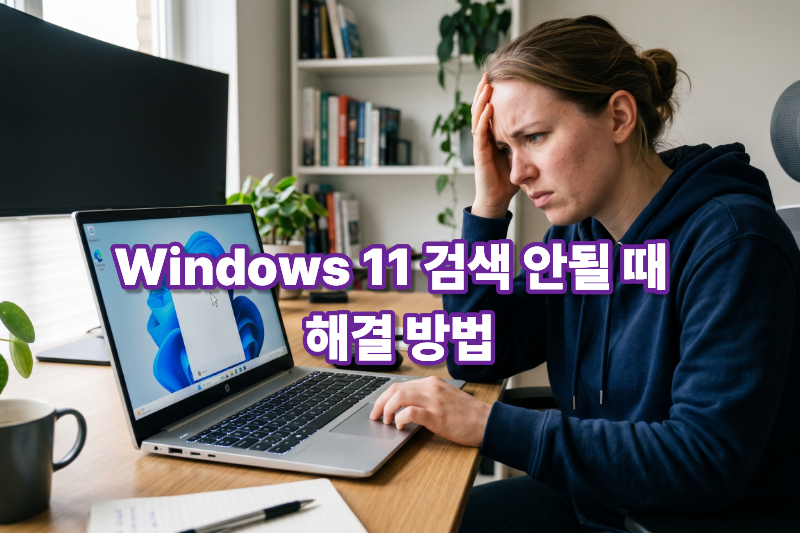 윈도우 검색 안됨 오류