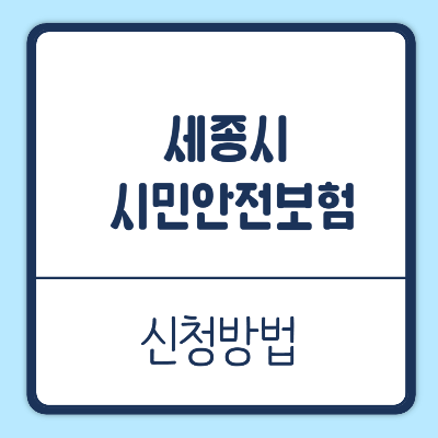 세종시시민안전보험