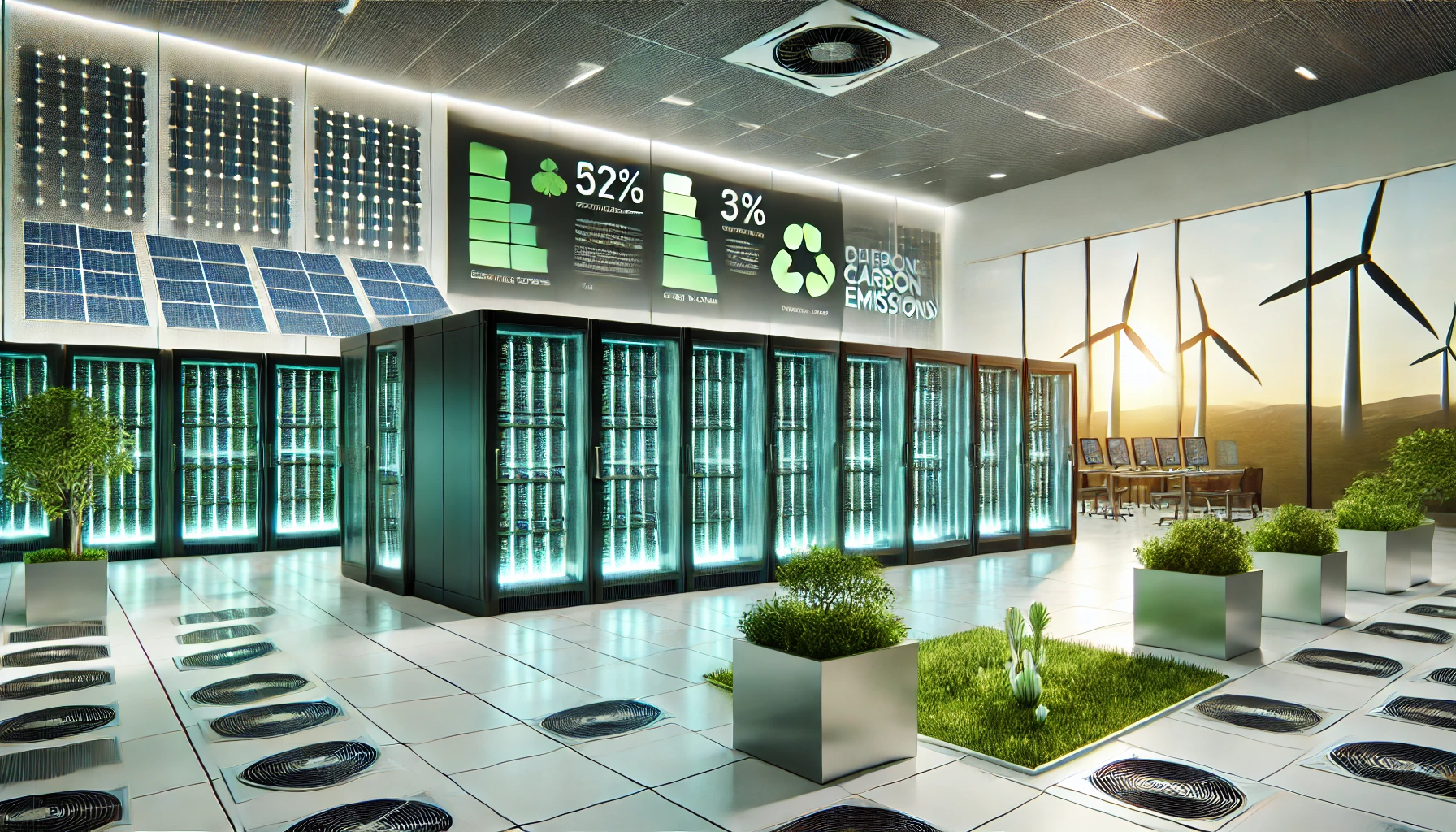 친환경 데이터 센터의 모습
