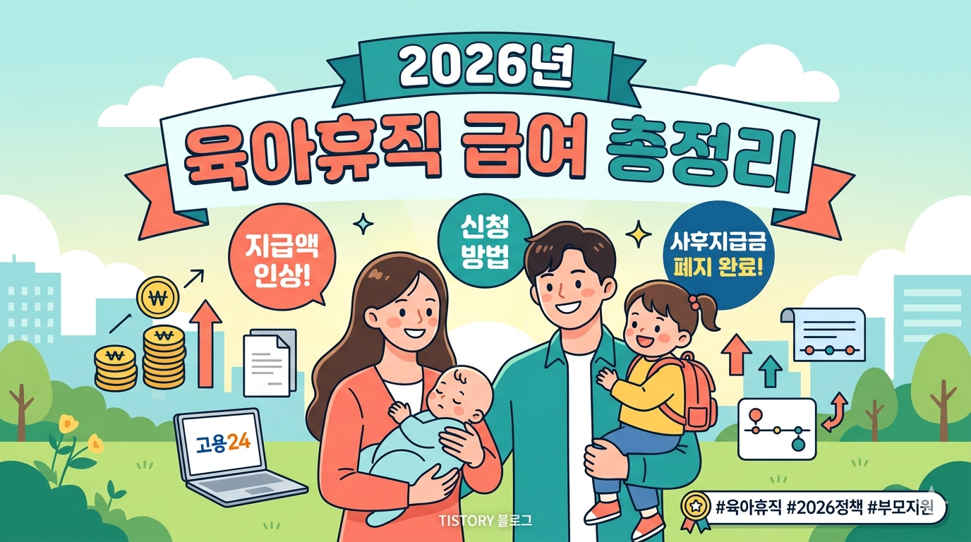 2026년 육아휴직 급여 총정리 지급액, 신청 방법, 사후지급금 폐지
