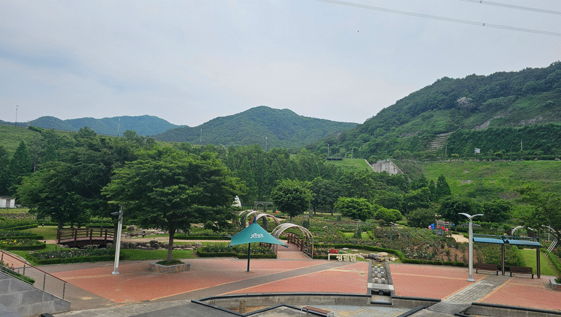 평림댐 장비공원 전경