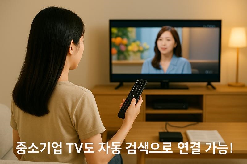 케이블TV 리모컨으로 TV 연결 설정하는 법