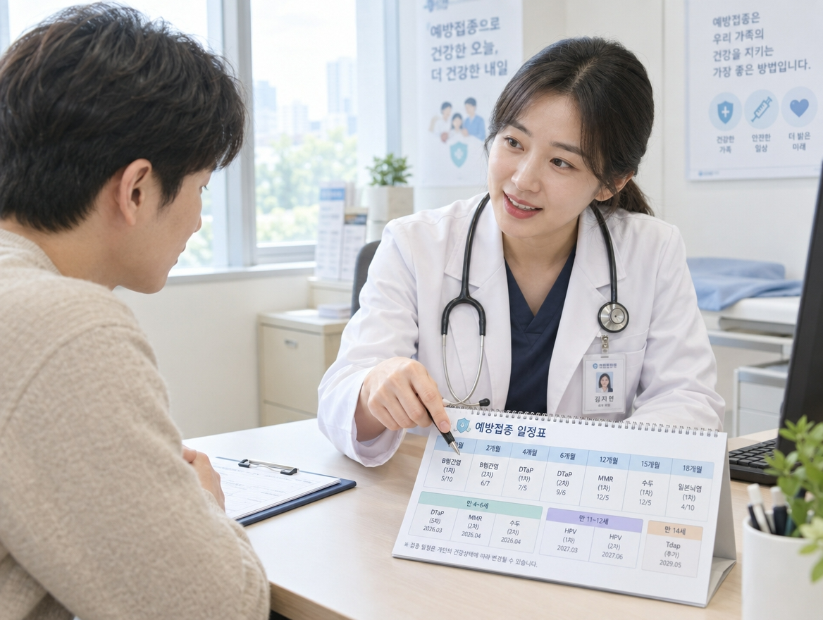 수막구균 백신 추가접종 상담