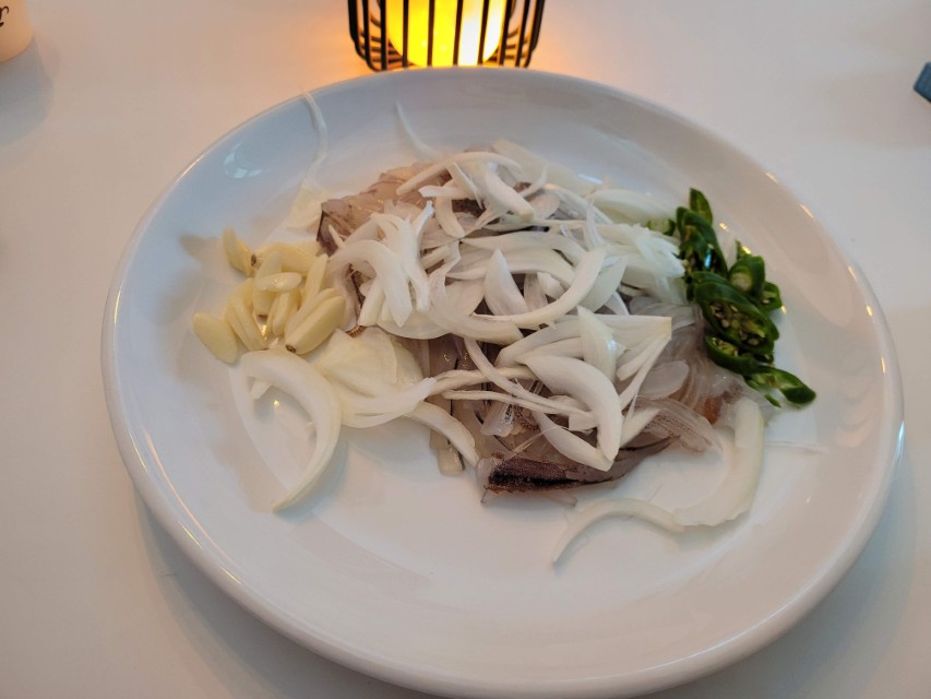 간성전통시장 오징어회