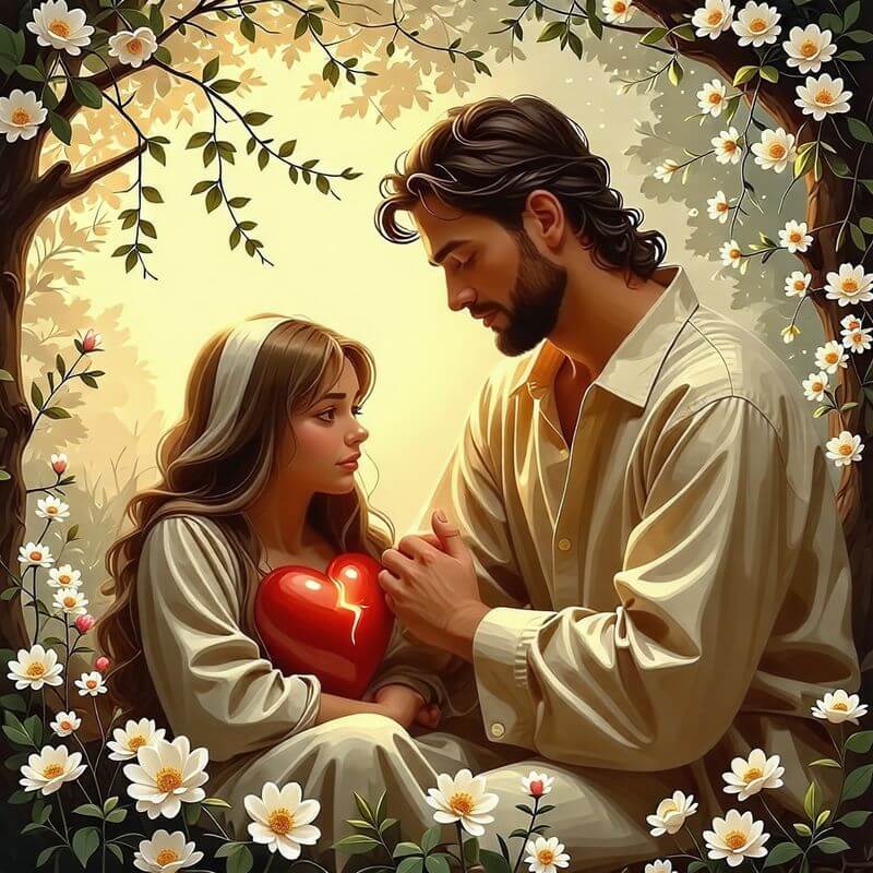 마음이 상한 자를 고치시며