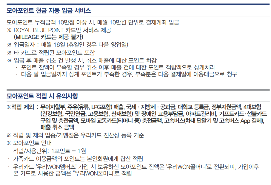 로얄블루 포인트 상세 2