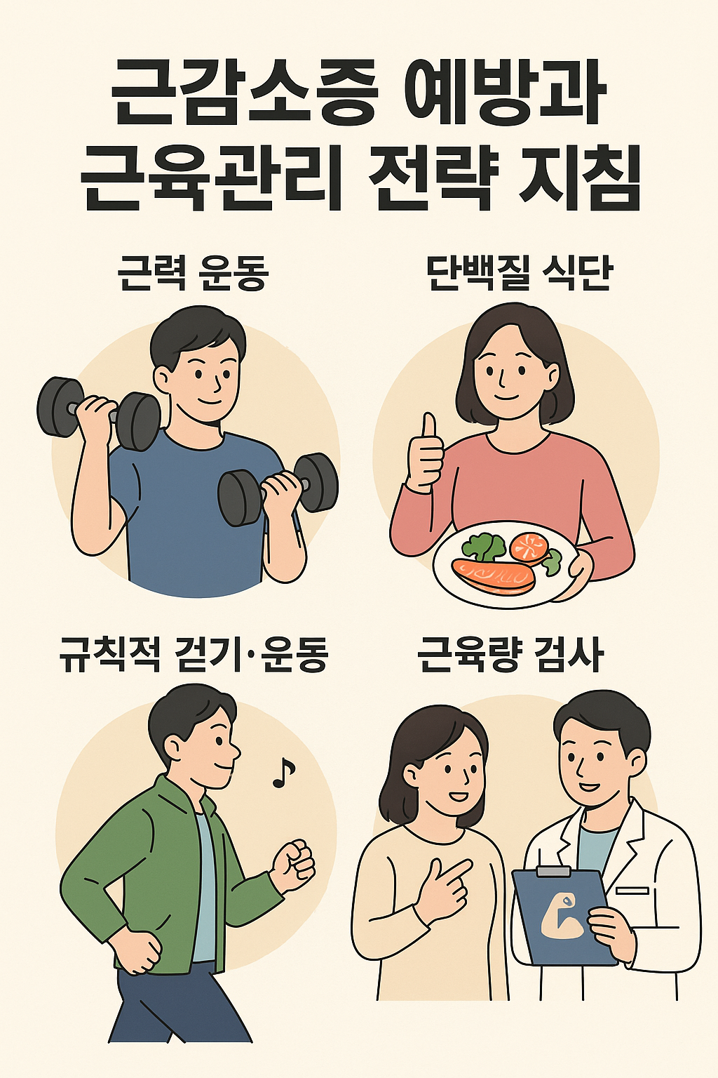 근감소증 예방과 근육관리 전략 지침