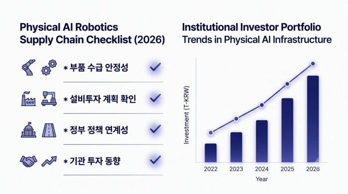 2026년 기준 피지컬 AI 로봇 부품 공급망 투자 핵심 체크리스트