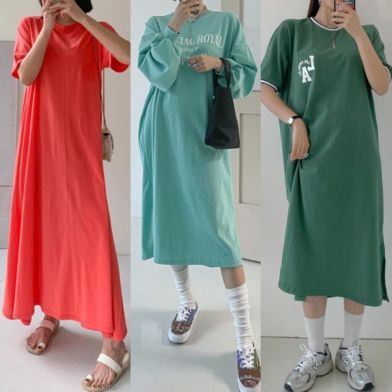봄 여름 원피스 홈 롱원피스 데일리 꾸안꾸 맘룩 후드 맨투맨 77 빅사이즈 하객 카라