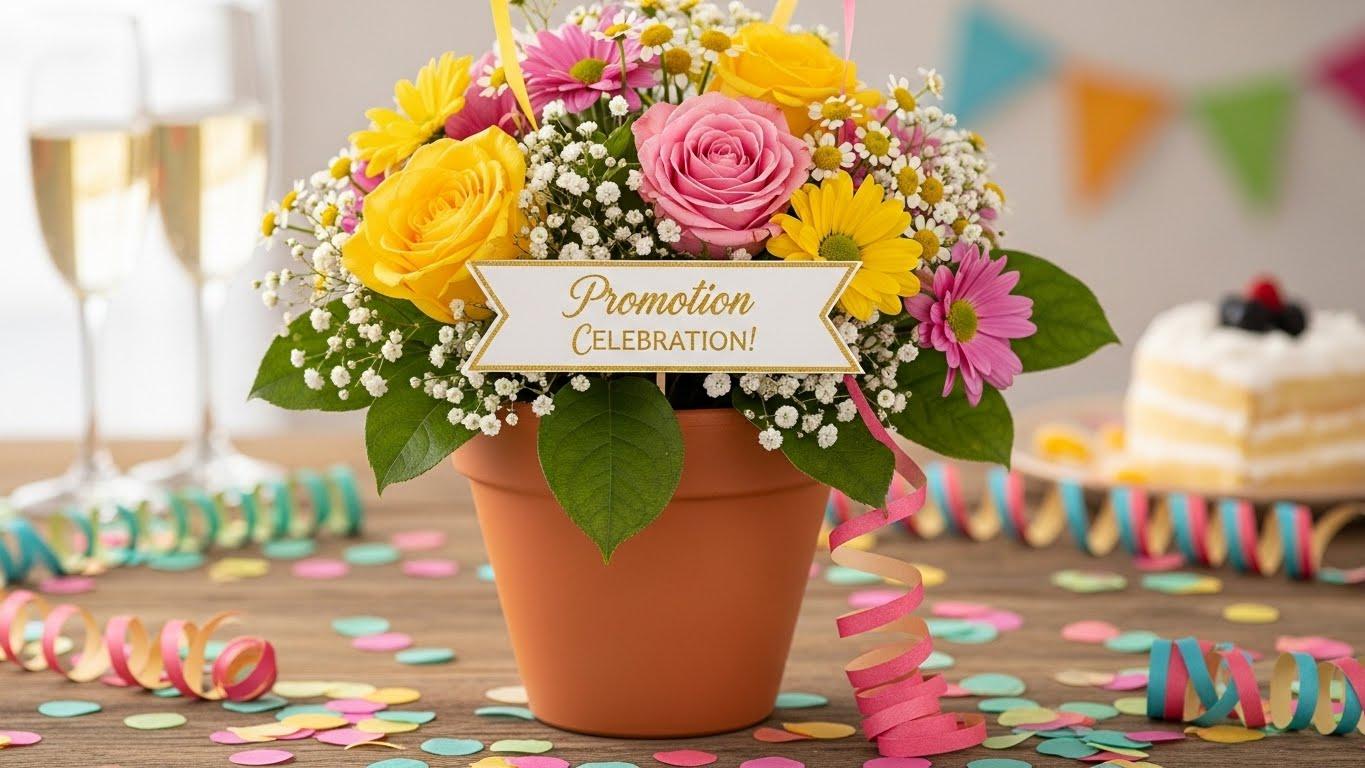승진 축하 화분
