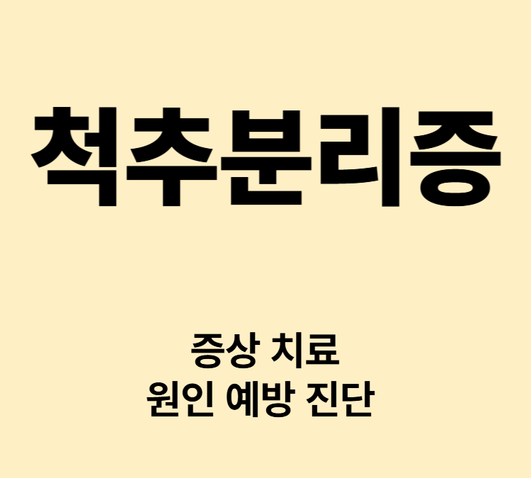 허리통증 척추의 뼈 일부가 분리되어 통증 척추분리증 치료