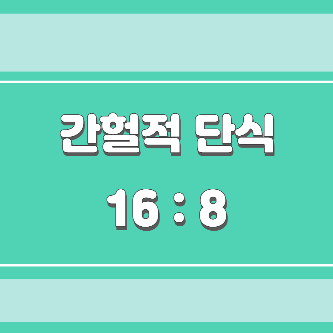 간헐적 단식 16:8
