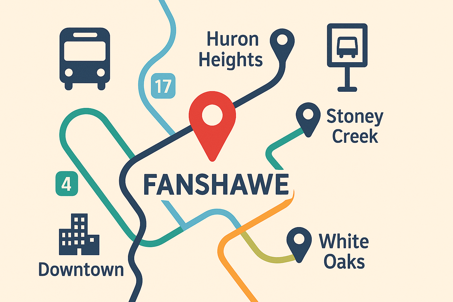 캐나다 런던 대중교통 가이드: 유학생 가족을 위한 LTC 버스 이용법