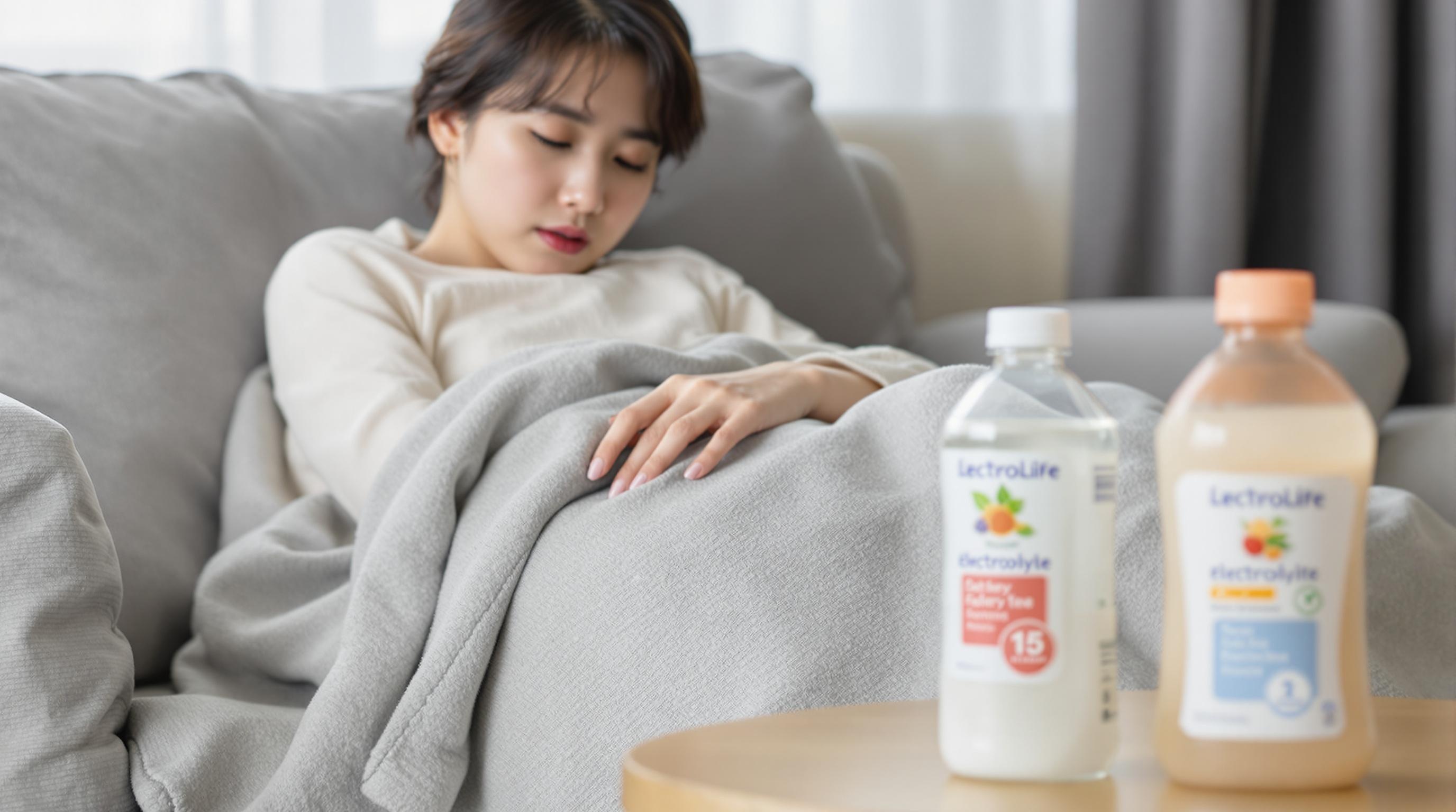 장염-식중독으로-힘들어하는-여성