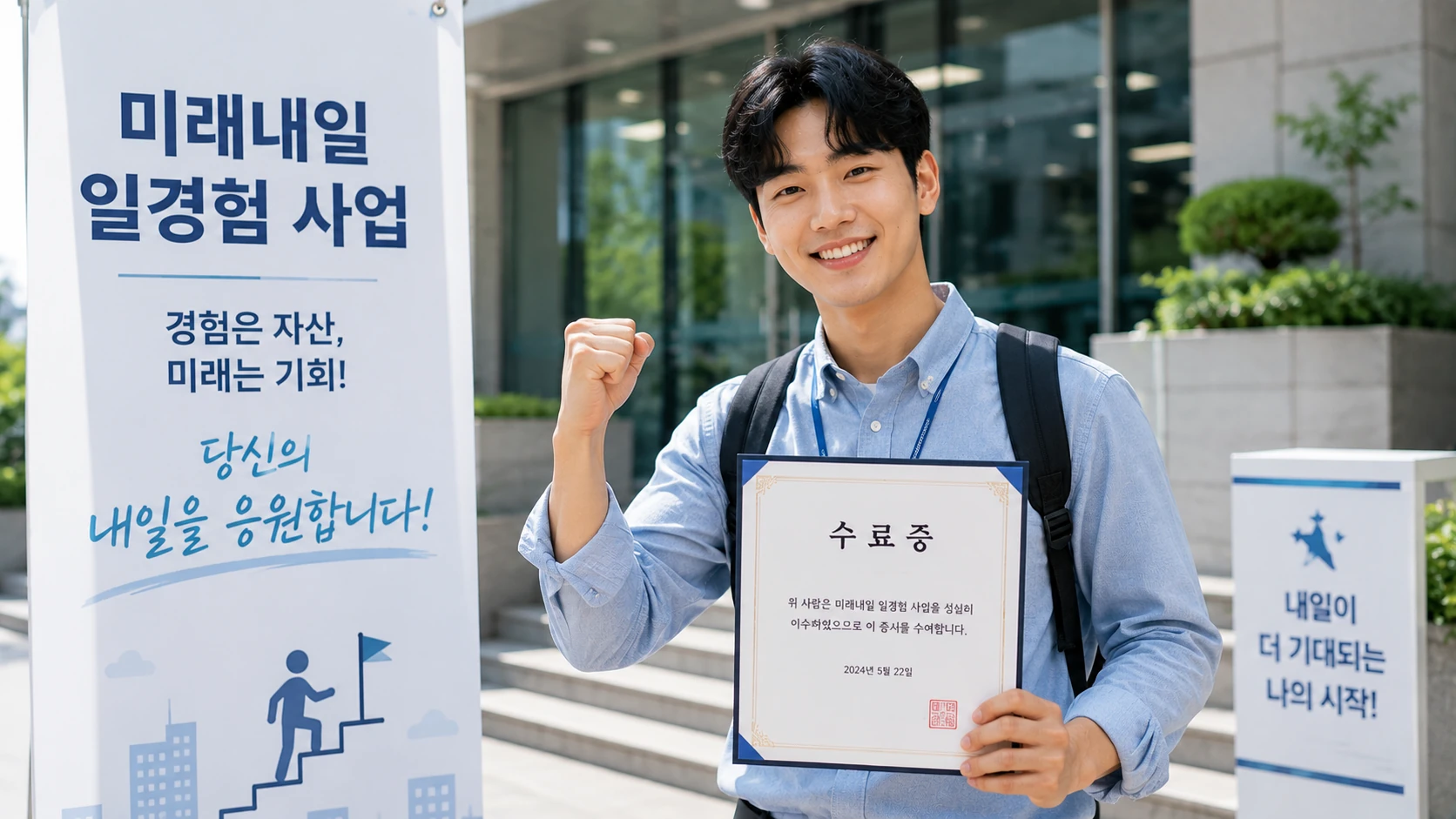 일경험 프로그램 수료 후 취업을 준비하는 청년