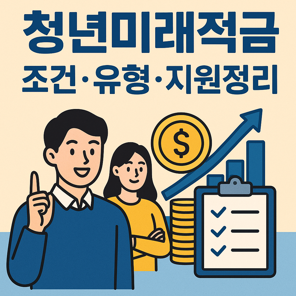 청년을 위한 미래적금 조건부터 지원혜택까지 총정리한 대표 이미지입니다.