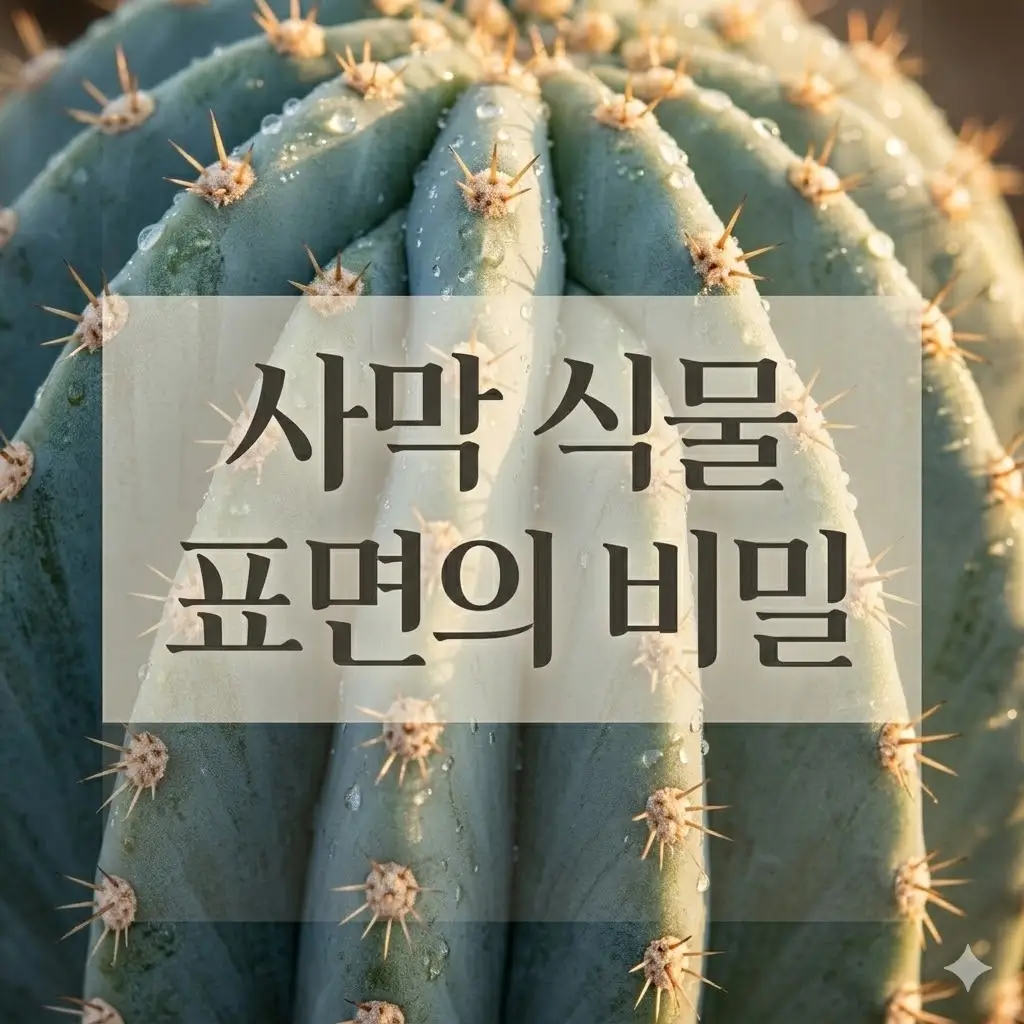 사막 식물 표면이 두껍고 단단한 이유는 무엇일까요