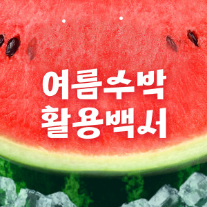 여름 수박 활용하는 방법