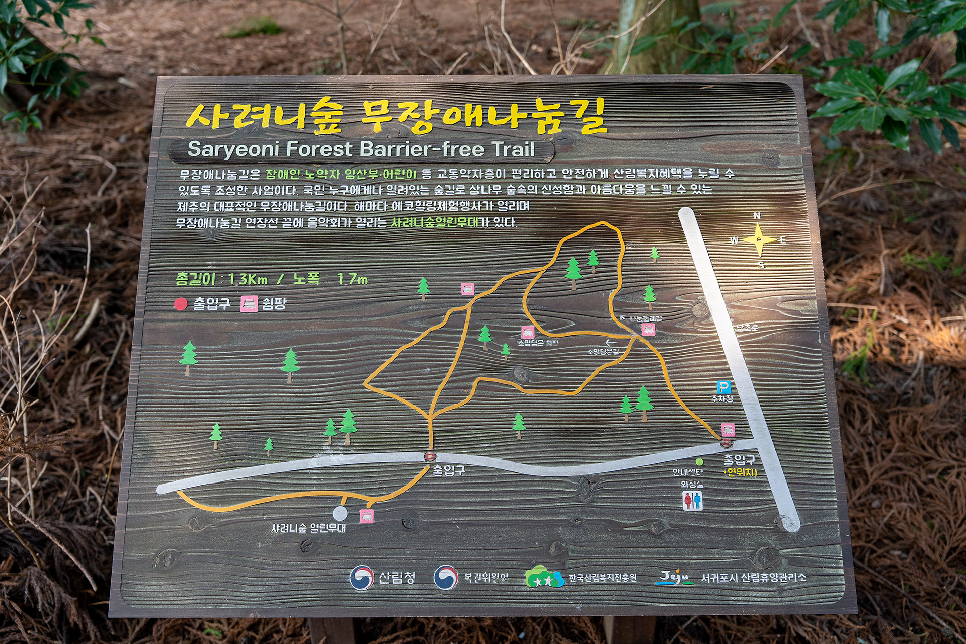 사려니 숲길 무장애나눔길