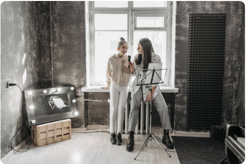 teen vocal practice