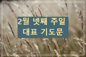 2월 넷째 주일 대표 기도문 표지
