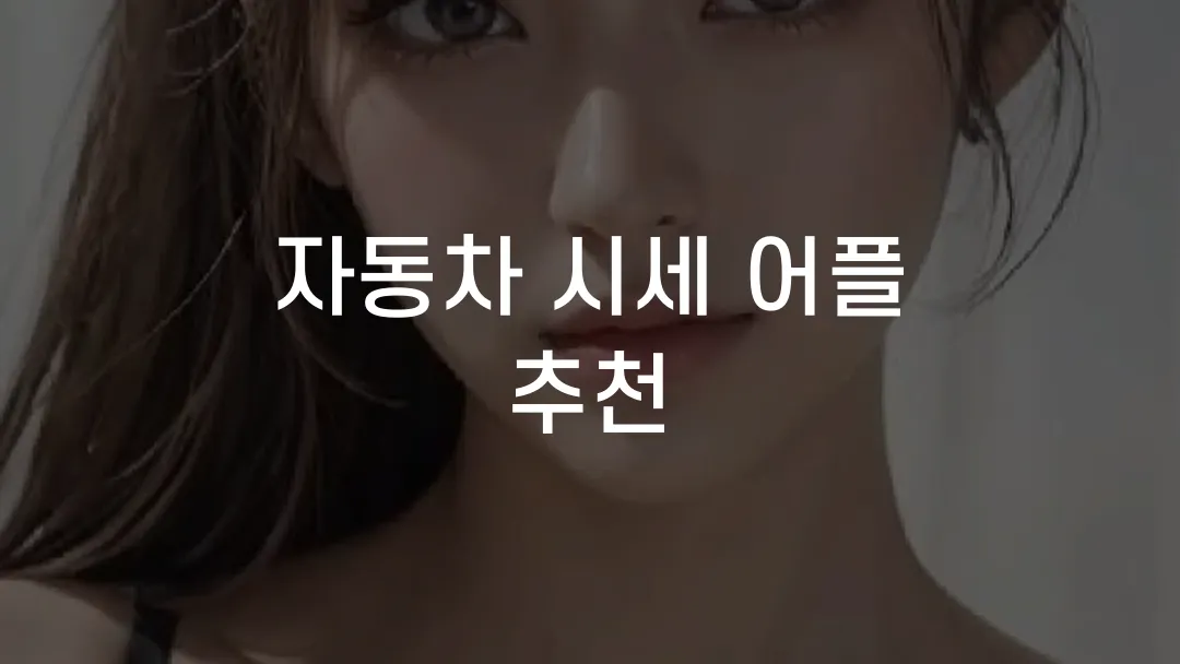 자동차 시세 어플 추천