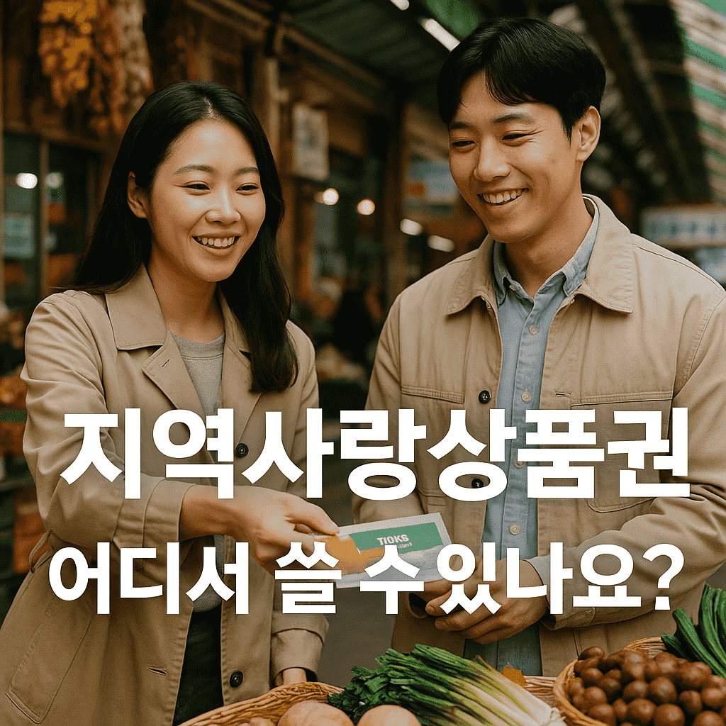 지역사랑상품권 사용처 총정리｜2025년 최신 기준 안내