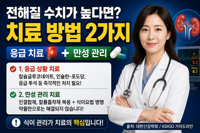 전해질 수치가 높다면 치료방법 2가지 이미지사진