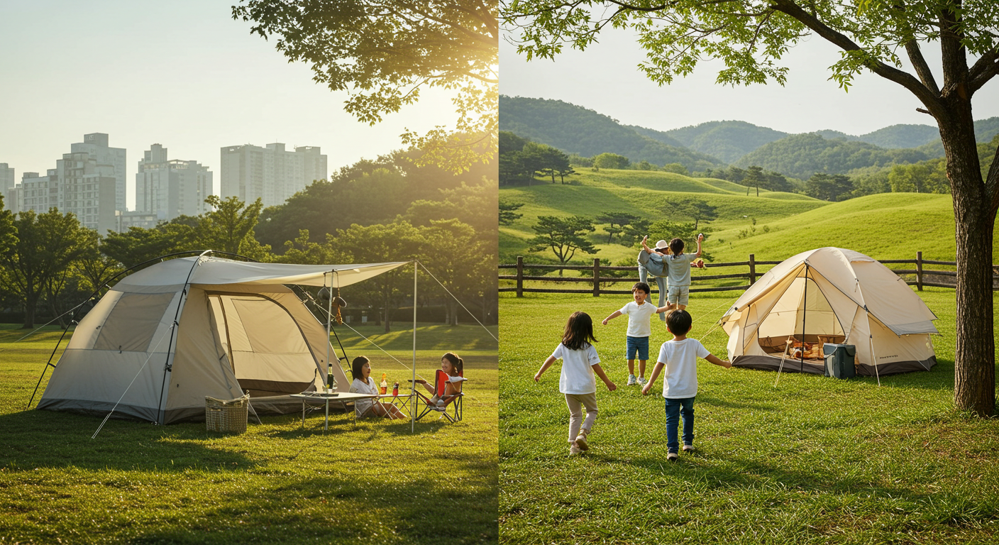 2025년, 킨텍스와 평화누리! 캠핑장 비교