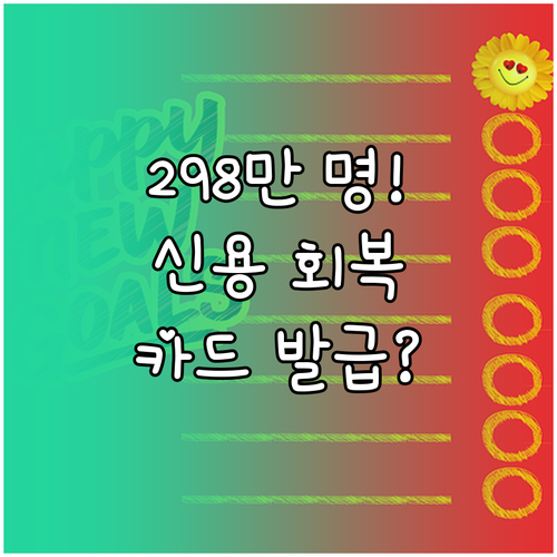 소액 연체자 298만 명 신용회복! ..