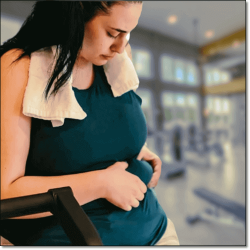 복부 비만 여성