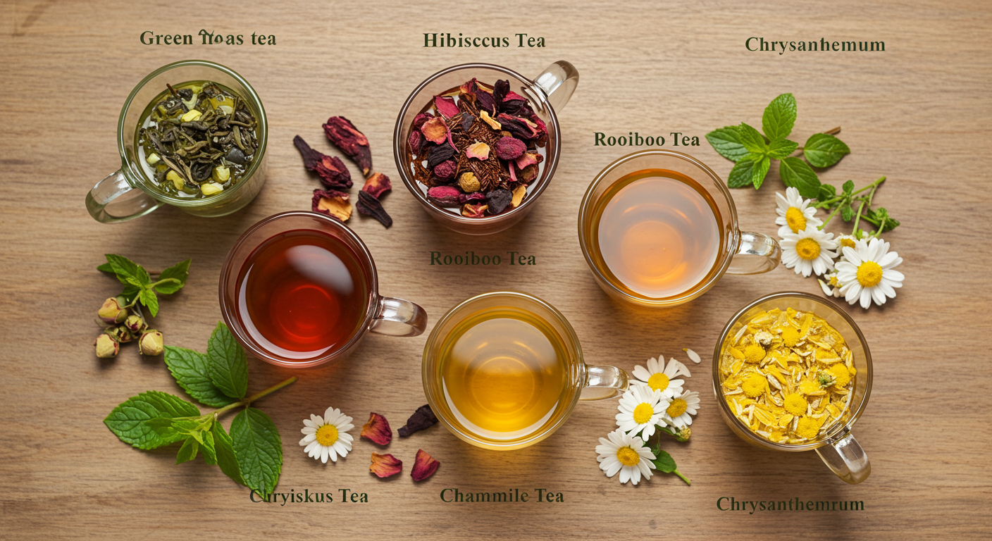 피부가 맑아지는 비밀🌿 피부에 좋은 차 BEST 5