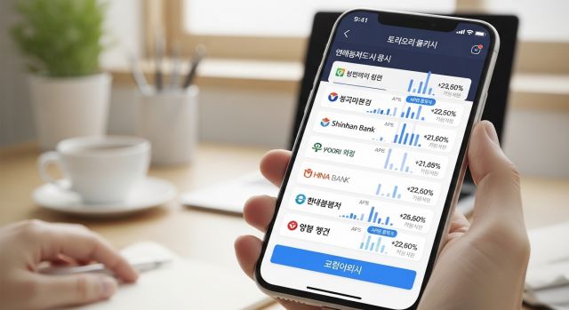 1금융권 비상금 대출 금리와 한도 비교 이미지